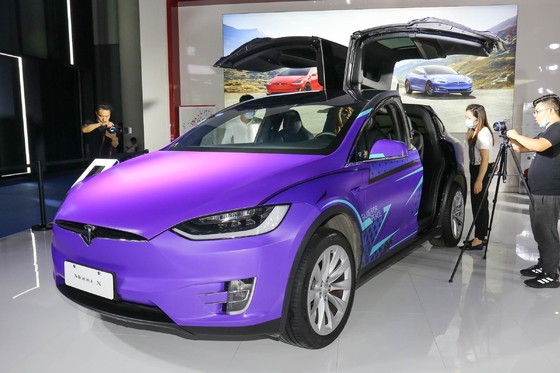 Tesla Model X Auto elettrica usata con 150-200PS Potenza massima e Front 4 Rear 4 Radar