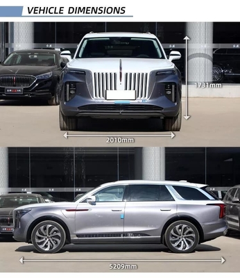 Faretti a LED e ABS 2024 Hongqi E-HS9 Auto elettrica per i veicoli a energia più recenti